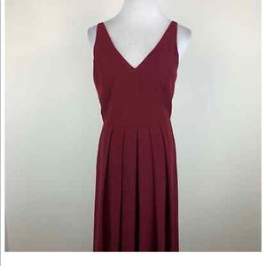 Adelyn Rae, long, burgundy, full skirt dress, NWT